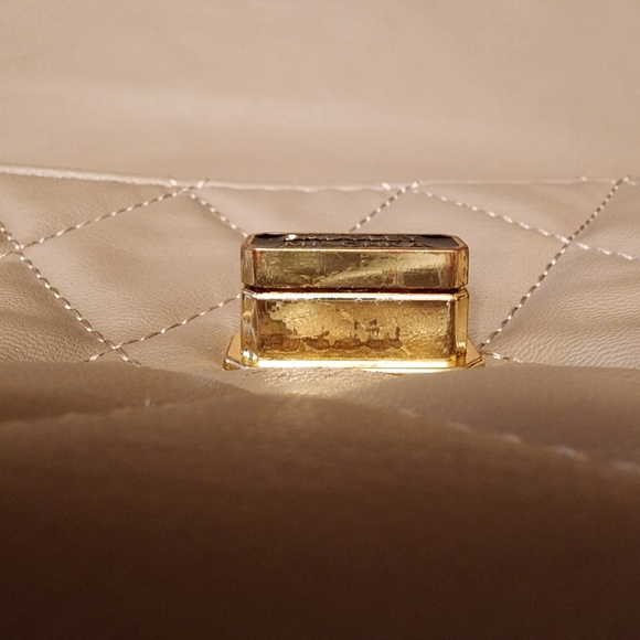 Badgley Mishka Taupe Gray Quilted Shoulder Bag - Picture 6 of 15